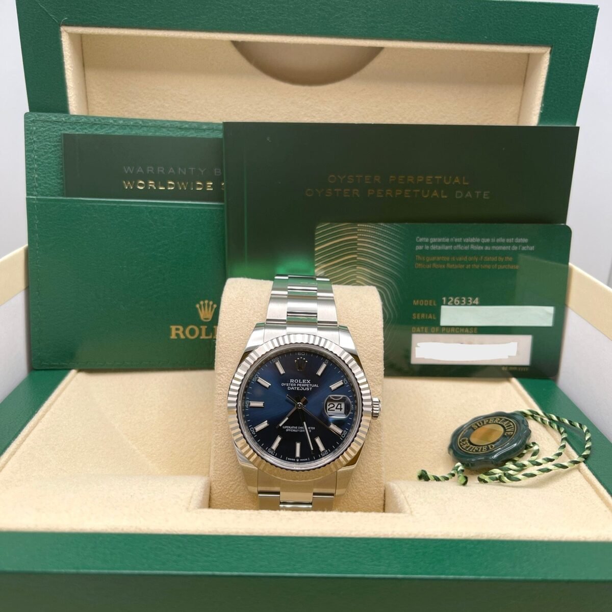 2025 Watch Datejust 126334 Stainless Steel Blue Dial Oyster (2021) - Image 7