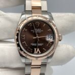 2025 Watch Datejust 178341 'Ladies' Rose Gold Stainless Steel Chocolate Dial - Image 2