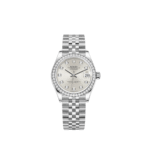 2025 Watch Datejust 278384RBR White Gold Stainless Steel Silver Dial - Image 3