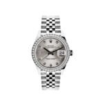 2025 Watch Datejust 278384RBR White Gold Stainless Steel Silver Dial - Image 5