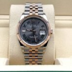2025 Watch Datejust 126231 'Wimbledon' Stainless Steel Rose Gold Slate Dial - Image 5