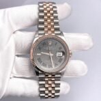 2025 Watch Datejust 126231 'Wimbledon' Stainless Steel Rose Gold Slate Dial - Image 7