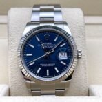 2025 Watch Datejust 126234 White Gold Stainless Steel Blue Dial Oyster - Image 6
