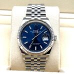 2025 Watch Datejust 126234 White Gold Stainless Steel Blue Dial Jubilee - Image 7