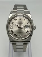 2025 Watch Datejust 126234 White Gold Stainless Steel Silver Dial Oyster
