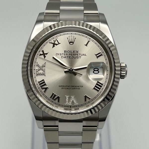 2025 Watch Datejust 126234 White Gold Stainless Steel Silver Dial Oyster