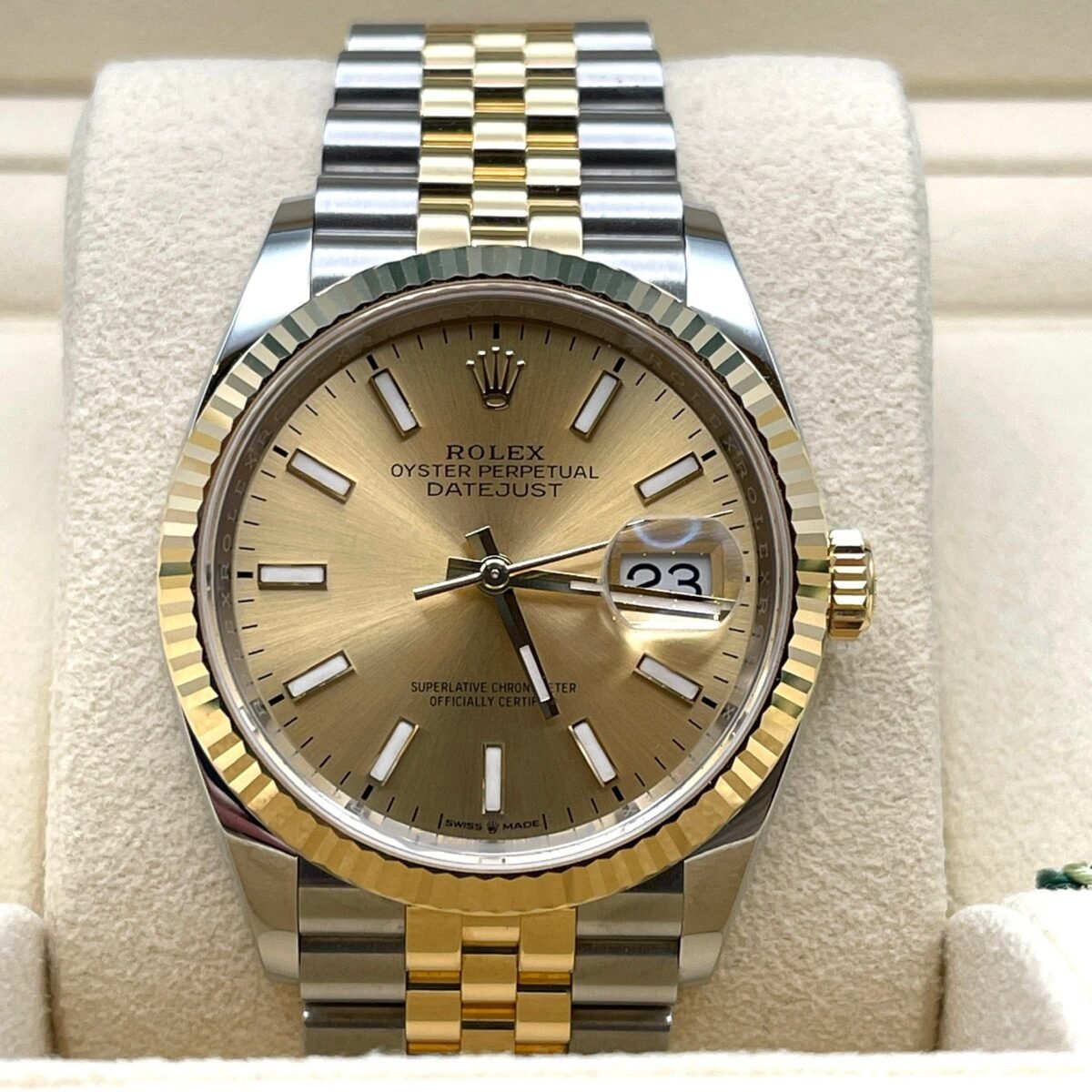 2025 Watch Datejust 126233 Stainless Steel Yellow Gold Champagne Dial Jubilee - Image 1