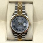 2025 Watch Datejust 126233 'Wimbledon' Stainless Steel Yellow Gold Slate Dial Jubilee (2021) - Image 3