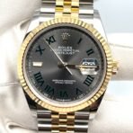 2025 Watch Datejust 126233 'Wimbledon' Stainless Steel Yellow Gold Slate Dial Jubilee (2021) - Image 8