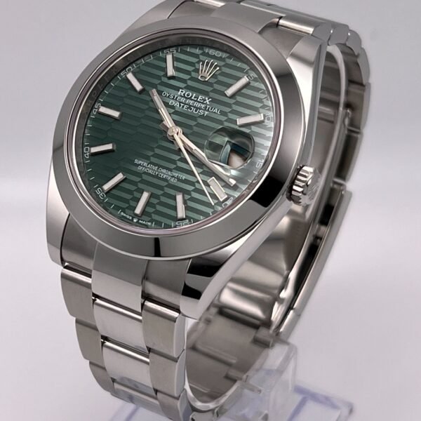 2025 Watch Datejust 126300 Stainless Steel Green Fluted-Motif Dial Oyster (2023)