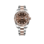 2025 Watch Datejust 126331 Rose Gold Stainless Steel Chocolate Diamond Dial