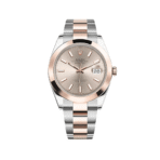 2025 Watch Datejust 126301 Stainless Steel Rose Gold Sundust Dial