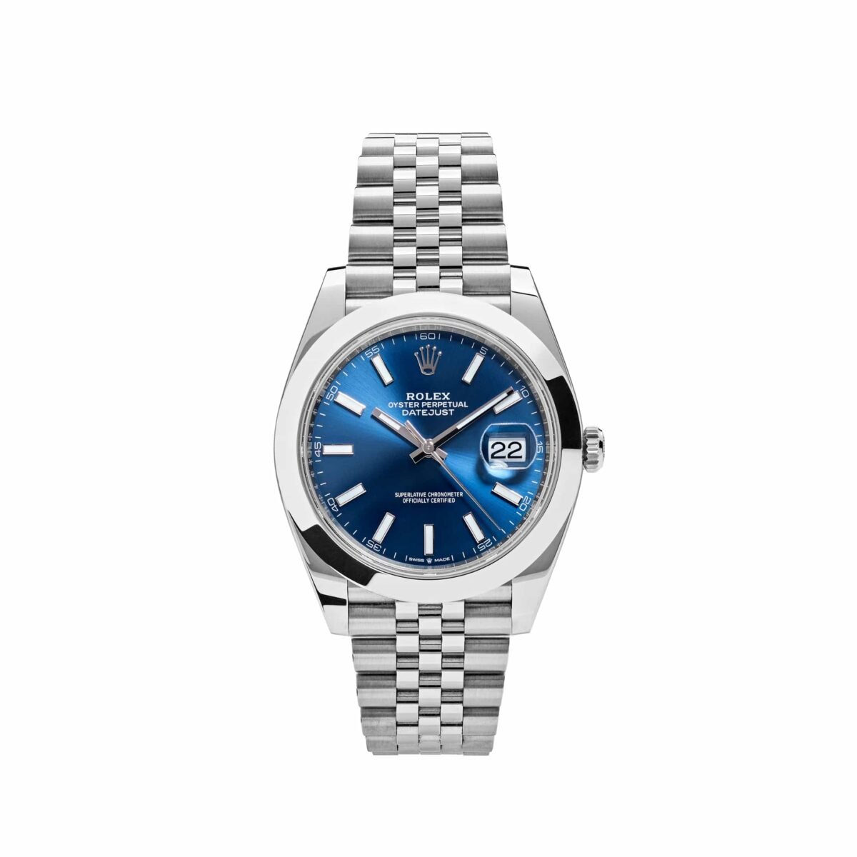2025 Watch Datejust 126300 Stainless Steel Blue Dial Jubilee - Image 2