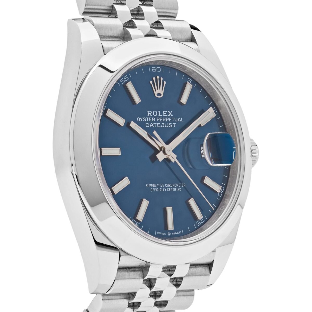 2025 Watch Datejust 126300 Stainless Steel Blue Dial Jubilee - Image 3