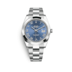2025 Watch Datejust 126300 Stainless Steel Blue Roman Dial Oyster
