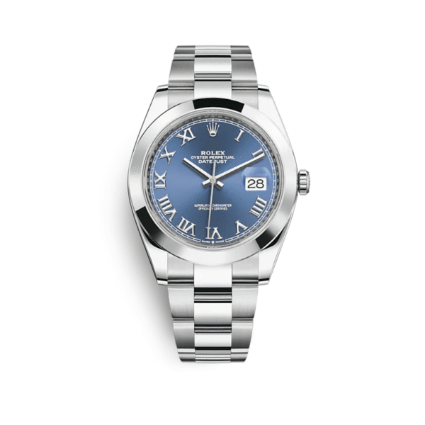 2025 Watch Datejust 126300 Stainless Steel Blue Roman Dial Oyster