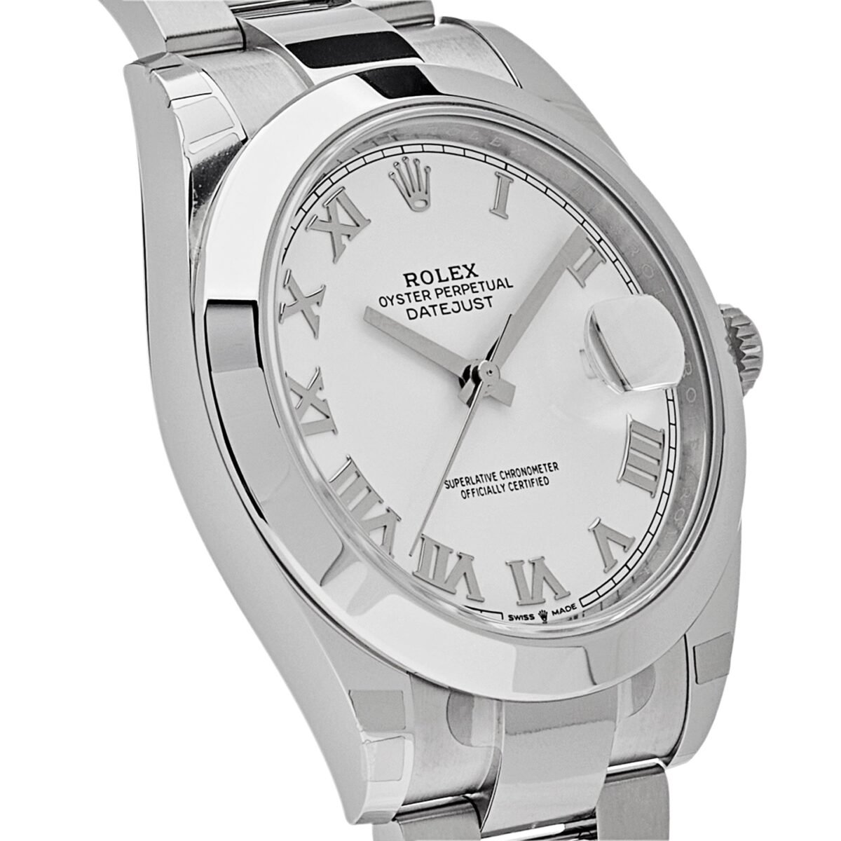 2025 Watch Datejust 126300 Stainless Steel White Roman Dial Oyster - Image 2