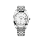 2025 Watch Datejust 126300 Stainless Steel White Roman Dial Jubilee