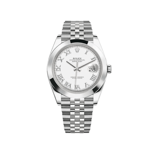 2025 Watch Datejust 126300 Stainless Steel White Roman Dial Jubilee