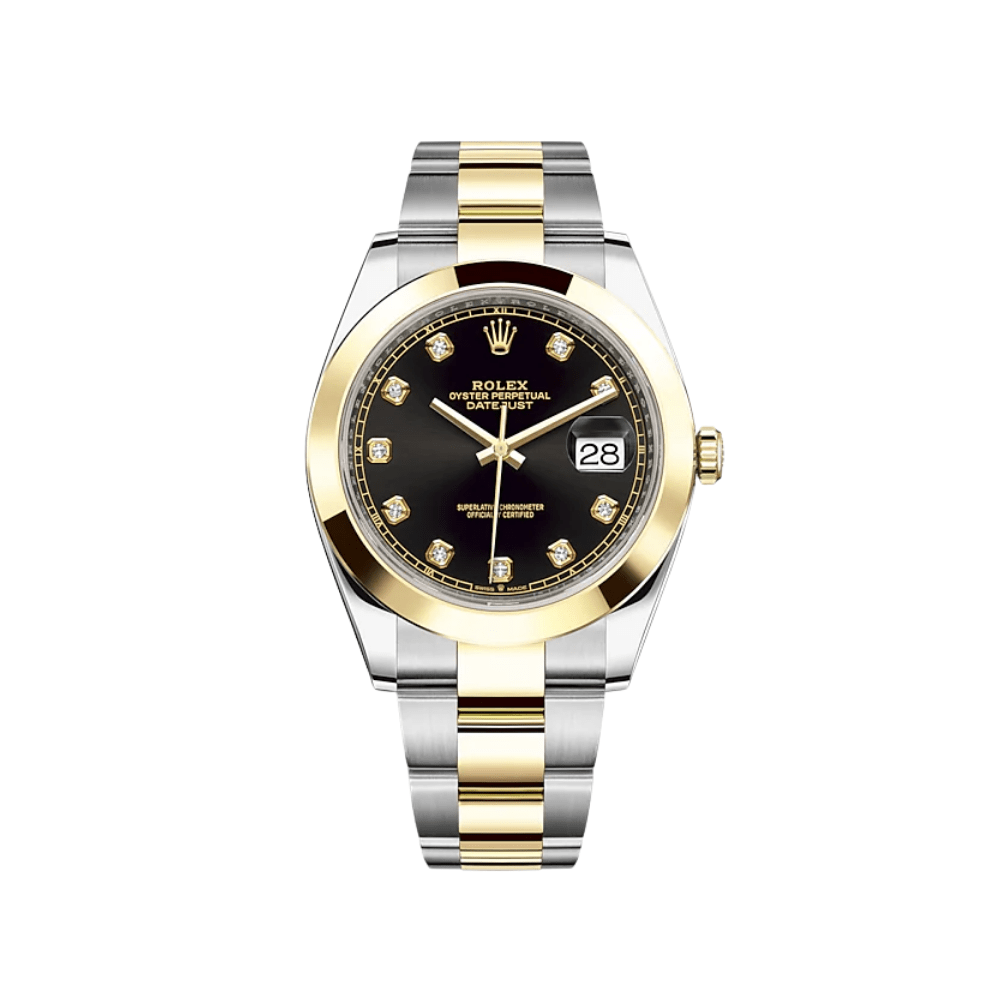 rolex-datejust-41-yellow-gold-stainless-steel-black-diamond-dial-126303-rolex-40268481790196.png 2025 Watch Datejust 126303 Stainless Steel Yellow Gold Black Diamond Dial - Image 1
