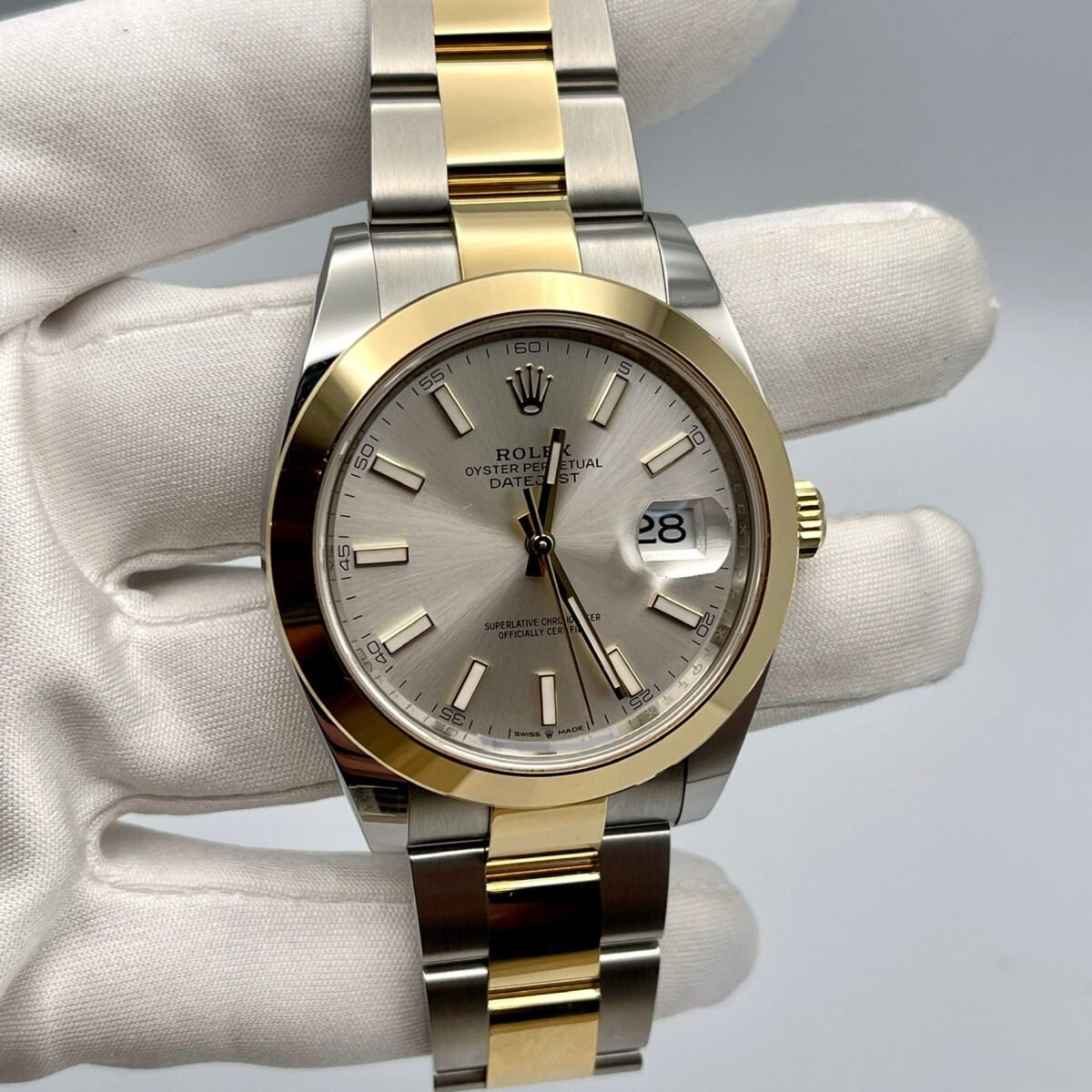 2025 Watch Datejust 126303 Stainless Steel Yellow Gold Silver Dial - Image 5