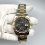 2025 Watch Datejust 126333 Yellow Gold Stainless Steel Slate/Green Roman Dial - Image 6