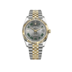2025 Watch Datejust 126333 'Wimbledon' Yellow Gold Stainless Steel Slate Jubilee - Image 8