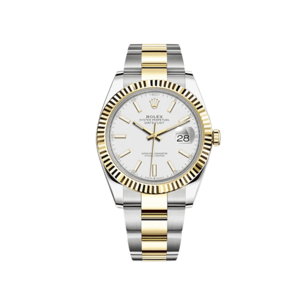 2025 Watch Datejust 126333 Yellow Gold Stainless Steel White Dial