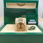2025 Watch Datejust 126333 Yellow Gold Stainless Steel Champagne Diamond Dial Jubilee - Image 2