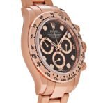 2025 Watch Daytona 116505 Rose Gold Black Diamond Dial (2022) - Image 2