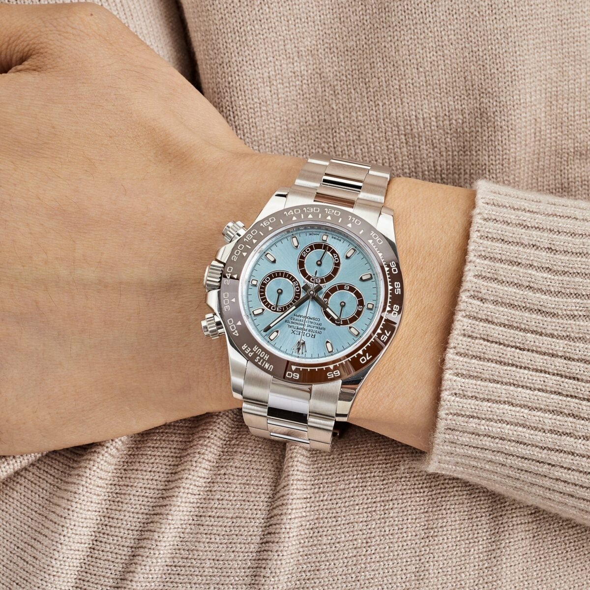 2025 Watch Daytona 116506 Platinum Ice Blue Dial (2021) - Image 7
