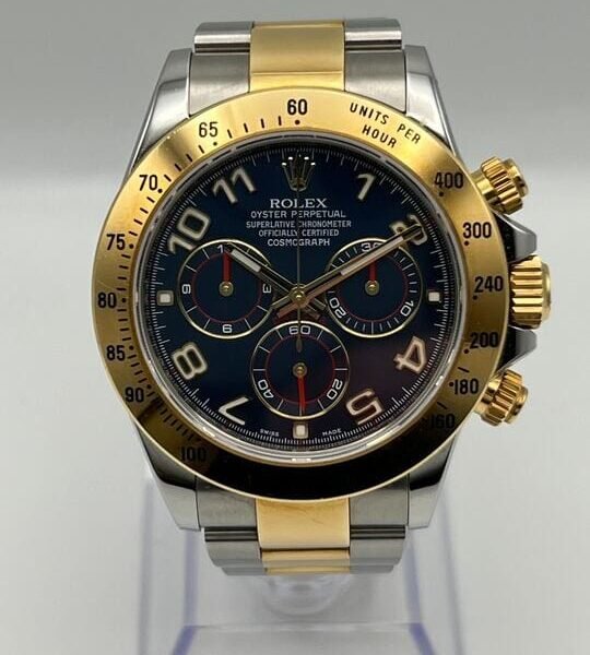 2025 Watch Daytona 116523 Stainless Steel and Yellow Gold Blue Dial