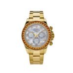 2025 Watch Daytona 116578SACO Yellow Gold Sapphire Bezel Mother Of Pearl Dial (2019) - Image 4