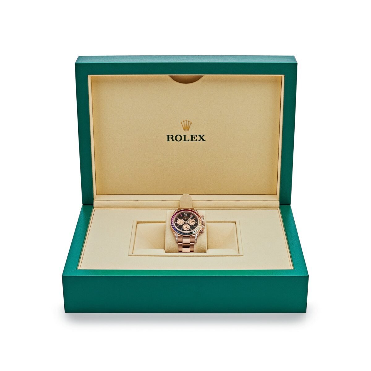 2025 Watch Daytona 116595RBOW 'Rainbow' Rose Gold Black Dial Sapphire Bezel - Image 1