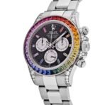 2025 Watch Daytona 116599RBOW 'Rainbow' White Gold Black Dial Sapphire Bezel (2023)