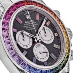 2025 Watch Daytona 116599RBOW 'Rainbow' White Gold Black Dial Sapphire Bezel (2023) - Image 9