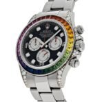 2025 Watch Daytona 116599RBOW 'Rainbow' White Gold Black Diamond Dial Sapphire Bezel - Image 4