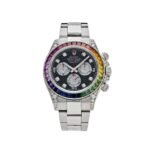 2025 Watch Daytona 116599RBOW 'Rainbow' White Gold Black Diamond Dial Sapphire Bezel - Image 2