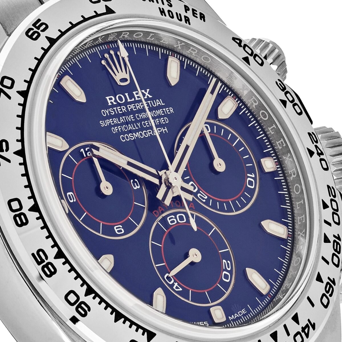 2025 Watch Daytona 116509 White Gold Blue Dial - Image 9