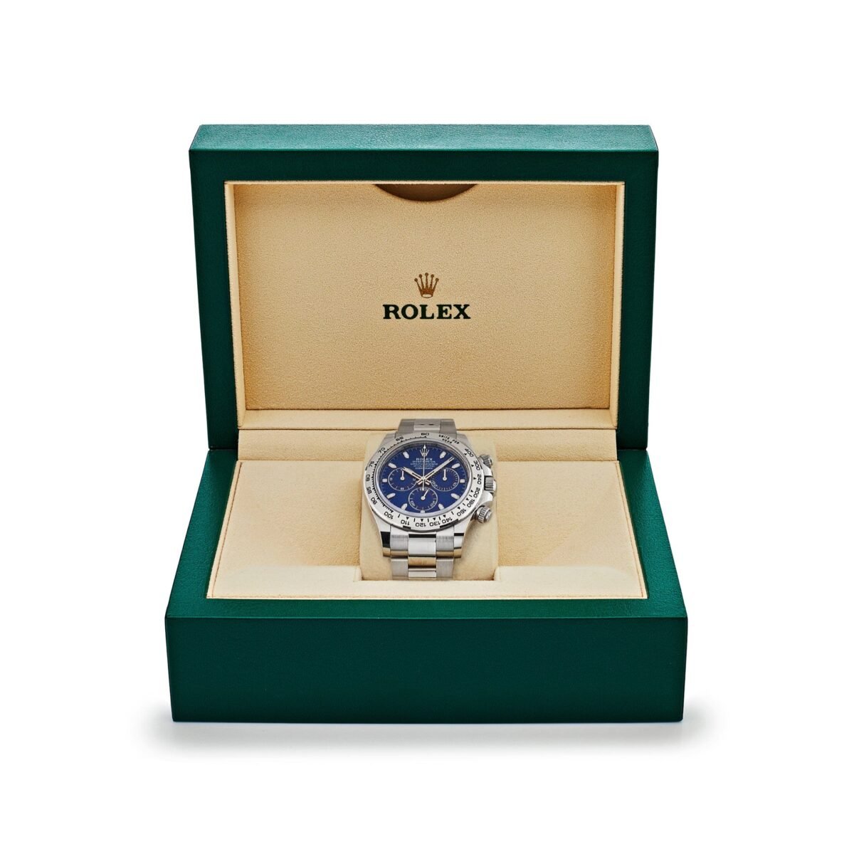 2025 Watch Daytona 116509 White Gold Blue Dial - Image 1