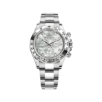 2025 Watch Daytona 116509 White Gold Mother Of Pearl Diamond Dial - Image 2