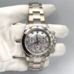2025 Watch Daytona 116509 White Gold Mother Of Pearl Diamond Dial - Image 5