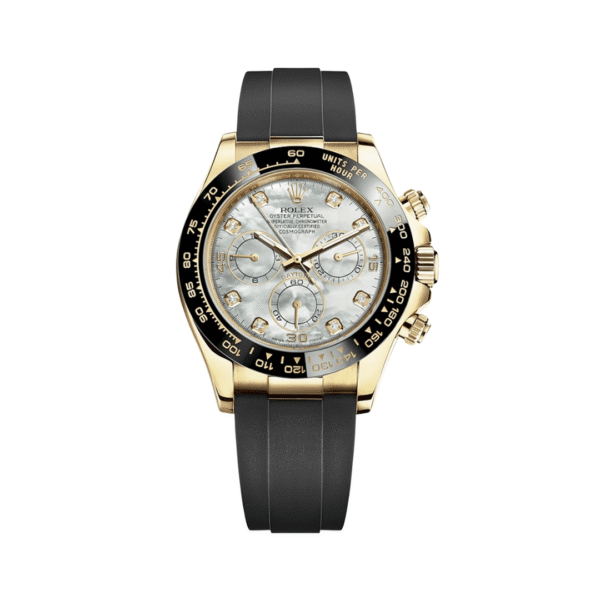 2025 Watch Daytona 116518LN Yellow Gold Mother Of Pearl Diamond Dial