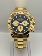2025 Watch Daytona 116508 'Paul Newman' Yellow Gold Black Dial - Image 2