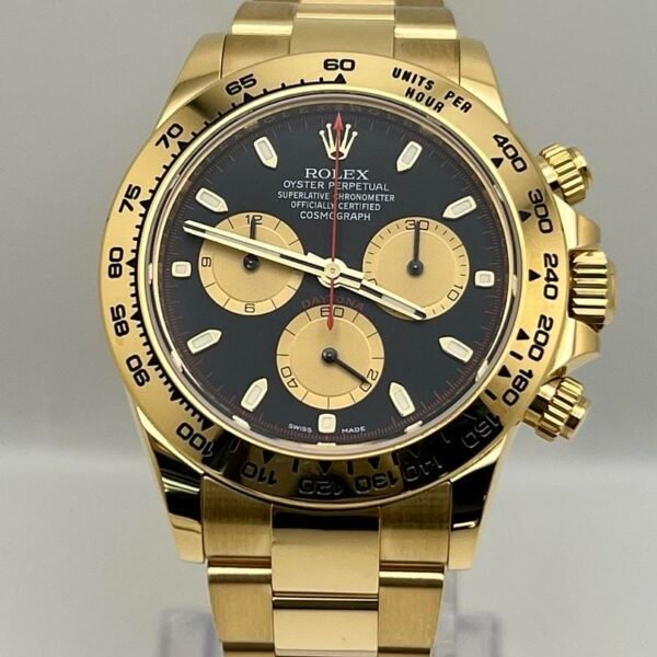 2025 Watch Daytona 116508 'Paul Newman' Yellow Gold Black Dial
