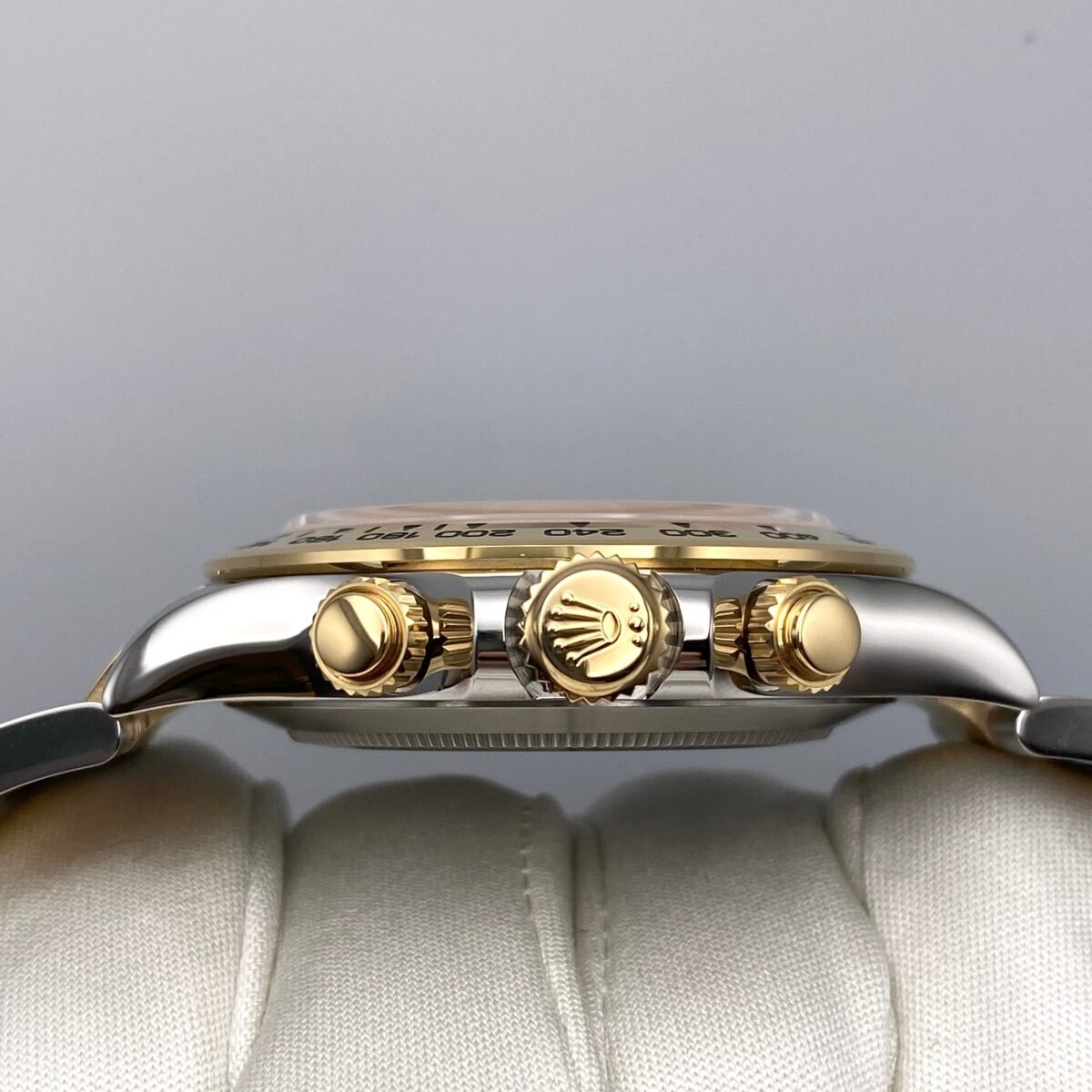 2025 Watch Daytona 116503 Yellow Gold Stainless Steel Mother of Pearl Diamond Dial - Image 2