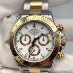 2025 Watch Daytona 116523 Stainless Steel Yellow Gold White Dial - Image 3