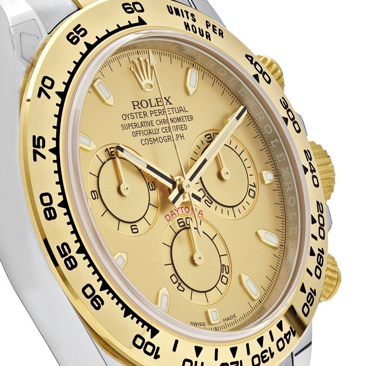 2025 Watch Daytona 116503 Two-Tone Yellow Gold Stainless Steel Champagne Dial - Image 7