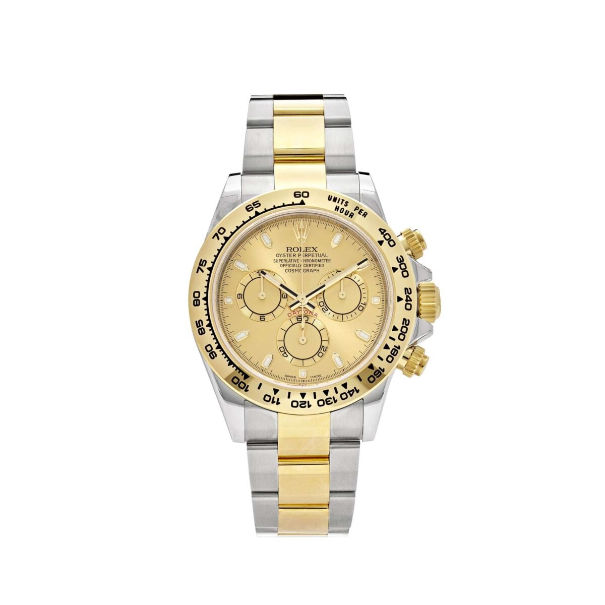 2025 Watch Daytona 116503 Two-Tone Yellow Gold Stainless Steel Champagne Dial - Image 3