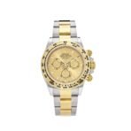 2025 Watch Daytona 116503 Two-Tone Yellow Gold Stainless Steel Champagne Dial - Image 3